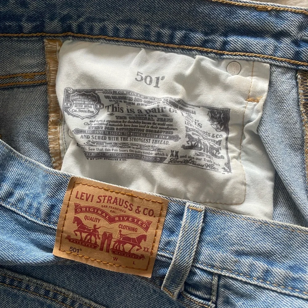 Levi's Light Blue Denim Cutoff Shorts
